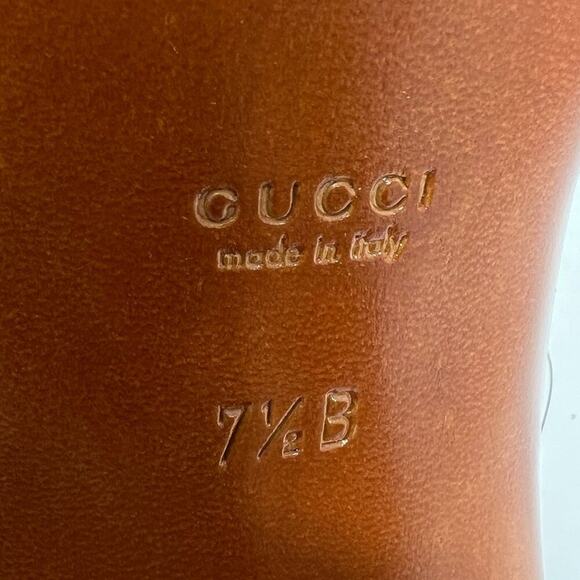 Gucci Monogram Canvas & PVC Slide Sandals – Size 7.5 - Picture 8 of 10